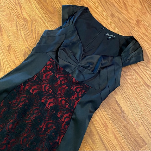 Vintage Y2K Lace Satin Slip Dress Lingerie Dress Cap Sleeve Sweetheart Dress - Picture 3 of 12